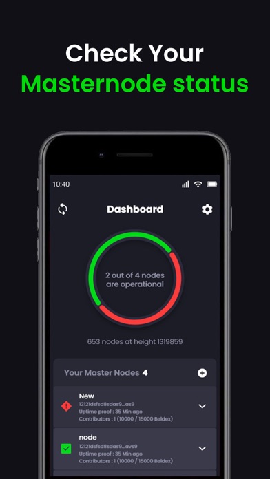 Beldex Masternode Monitor screenshot 2