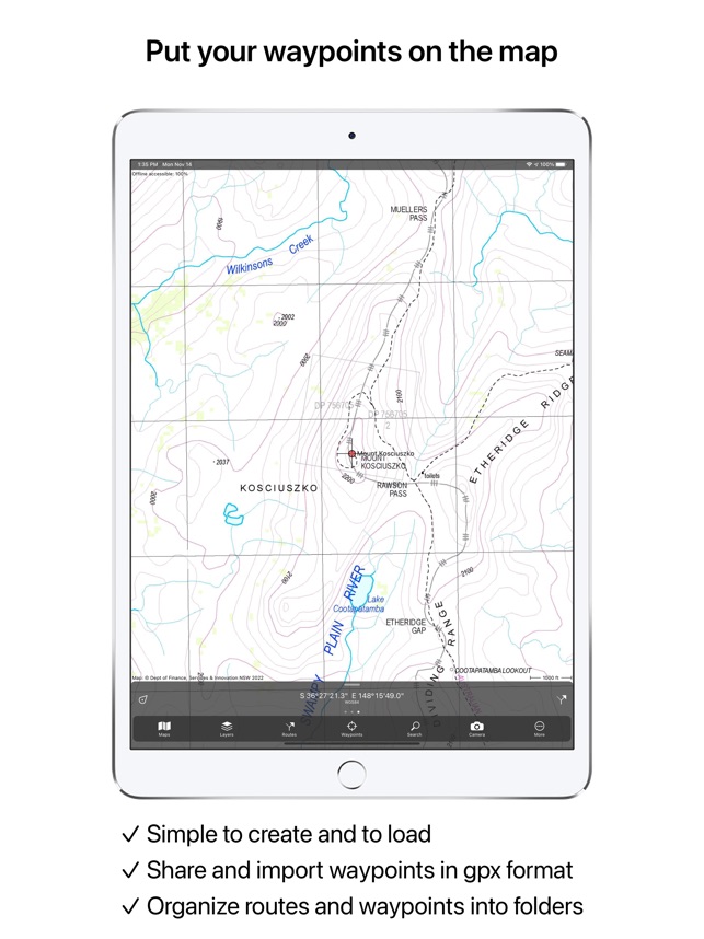 Topo GPS Topographic maps the App