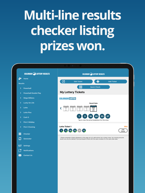 Colorado Lottery Numbers screenshot 3