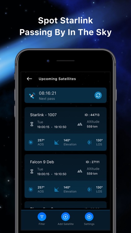 Starlink Satellite Tracker ISS