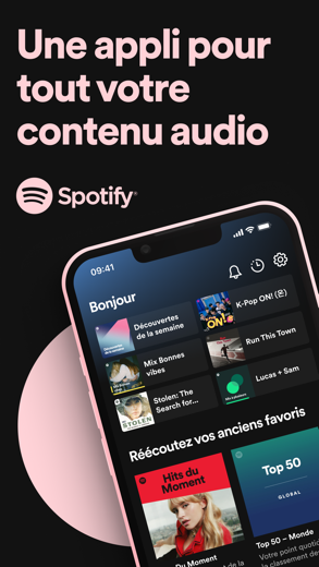 Spotify : Musique et podcasts capture d'écran 1