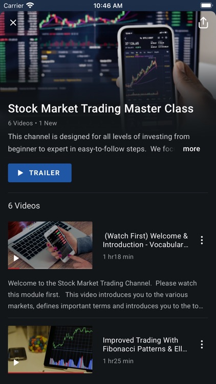 Stock Market Trading Channel