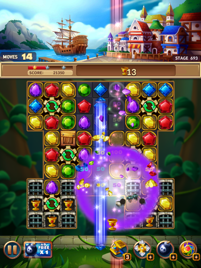 Jewels Crush Fantasy - Match 3