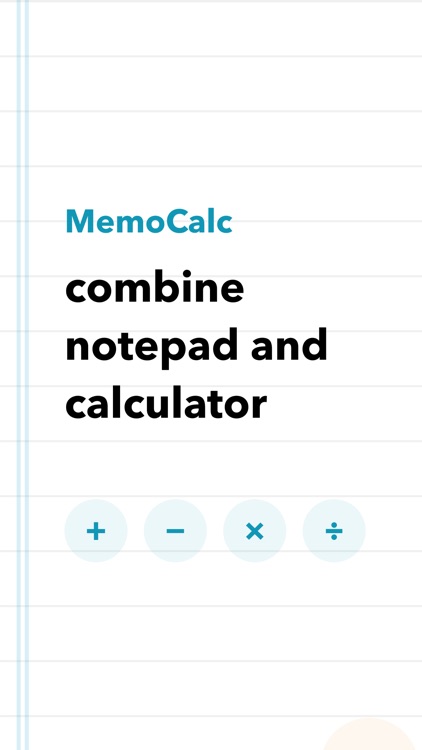 MemoCalc - Memo + Calculator