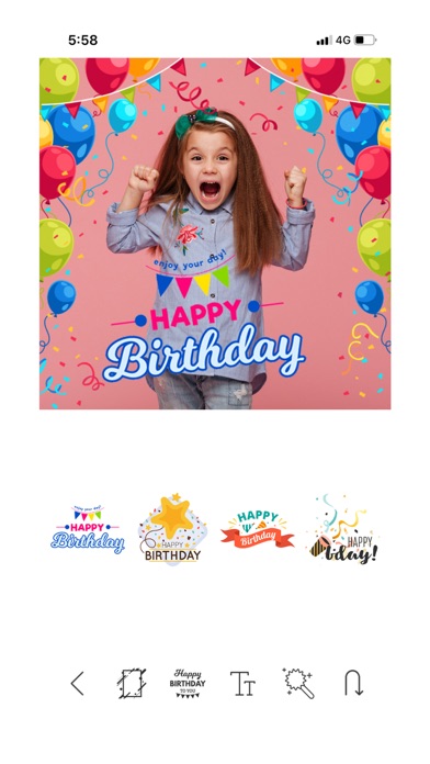 Birthday Card Editor screenshot 2