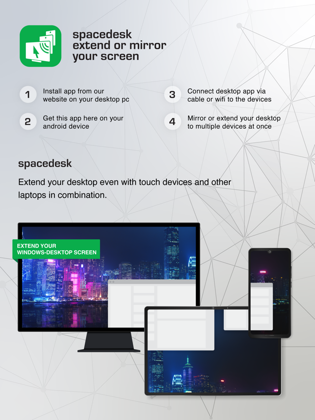 ‎spacedesk (multi monitor app) Screenshot