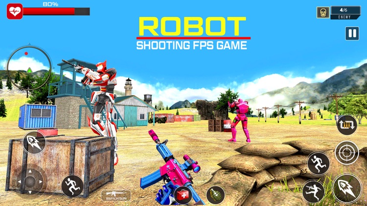 Robot Shooting FPS Game screenshot-3