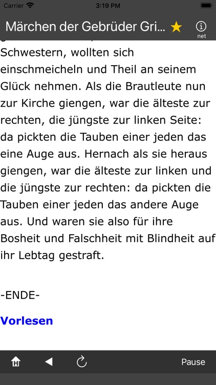 Märchen der  Brüder Grimm