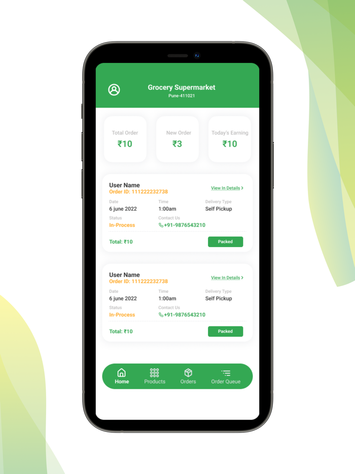 Liefershop Unternehmer