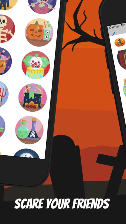 Scary Halloween Stickers App screenshot-3
