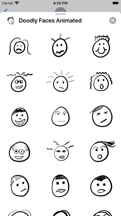 Doodly Faces Animated