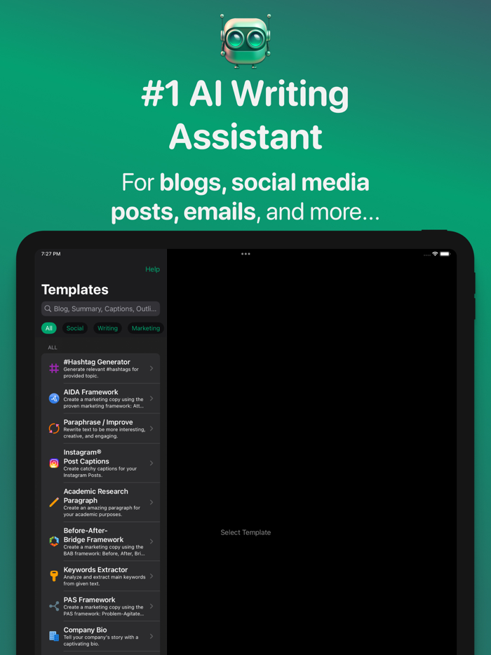 AI Text Chat Bot - ProWrite
