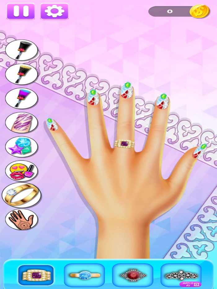 Acrylic Nails Game Nail Salon