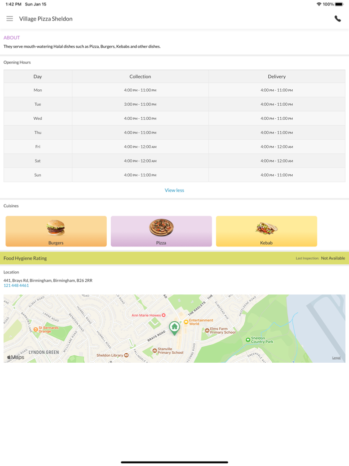 Village Pizza Sheldon