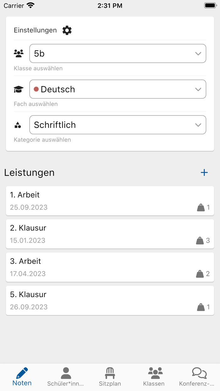 educa Notenverwaltung