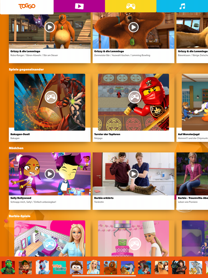 TOGGO - Videos  Spiele