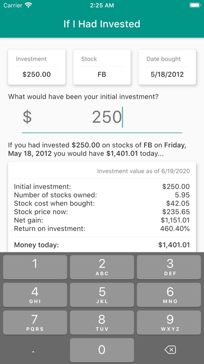 Investment Calculator (Past) screenshot-3