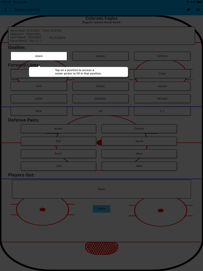 Hockey Coach Assistant