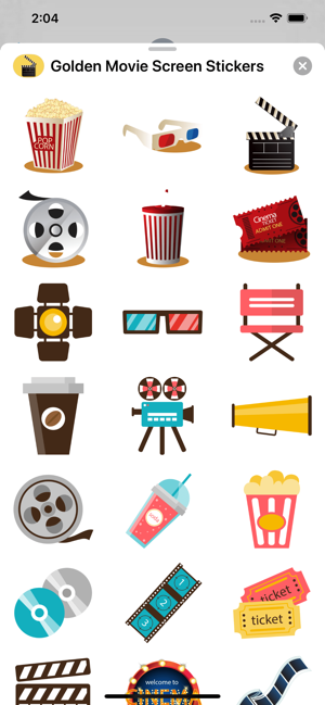 Golden Movie Screen Stickers(圖2)-速報App