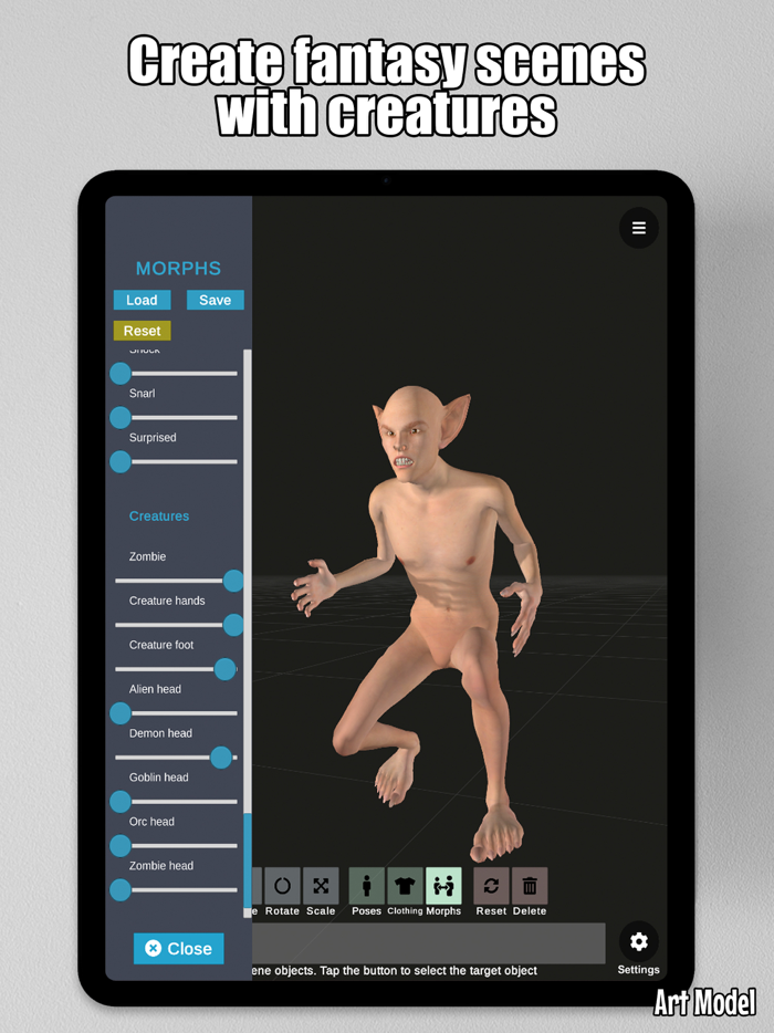 Art Model - Pose  morph tool
