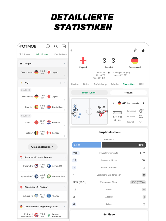 ‎FotMob - Fußball Ergebnisse Screenshot