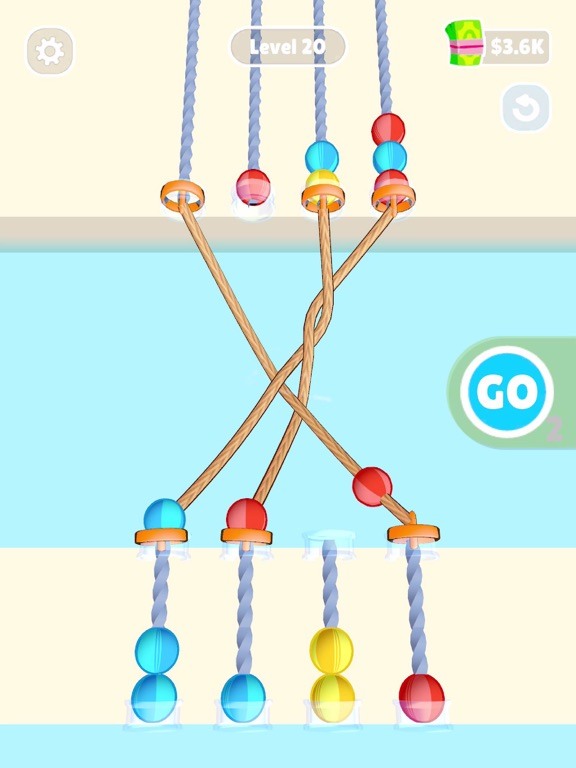 Balls and Ropes Sorting Puzzle screenshot 4