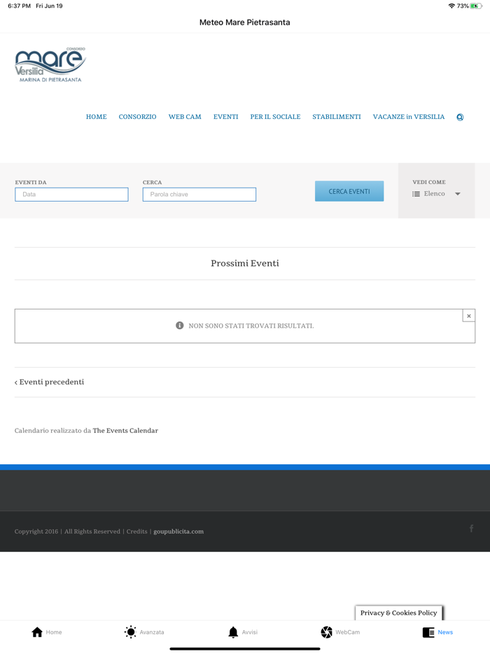 Meteo Mare Pietrasanta