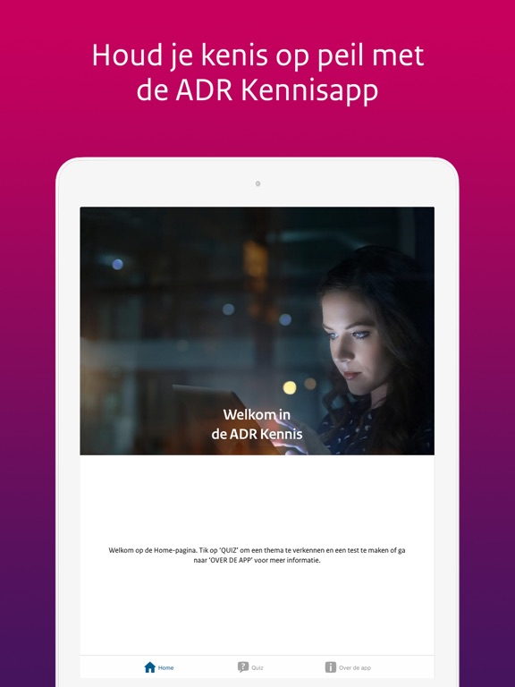 ADR Kennis iPad app afbeelding 1