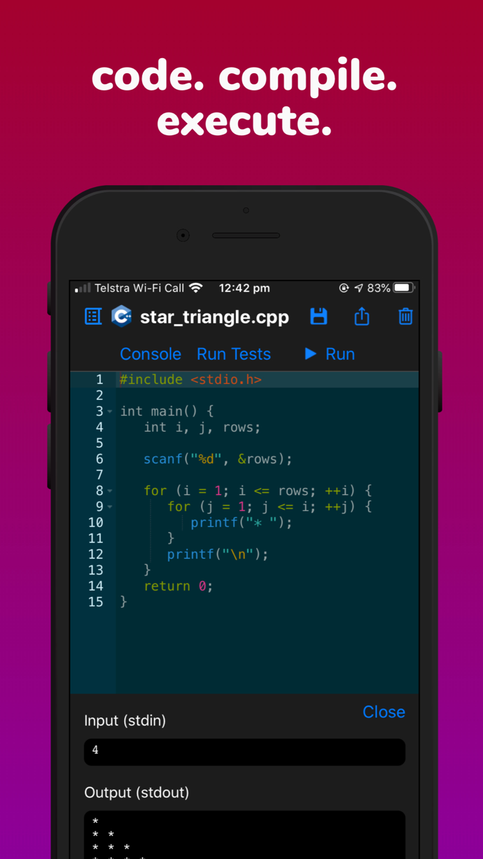 Code - Compile  Run Program