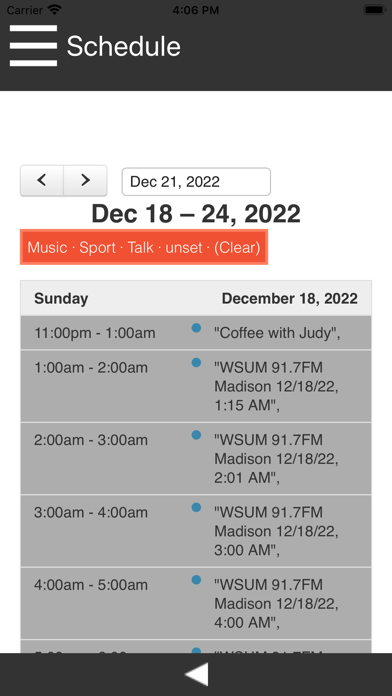 WSUM 91.7FM Student Radio screenshot 3