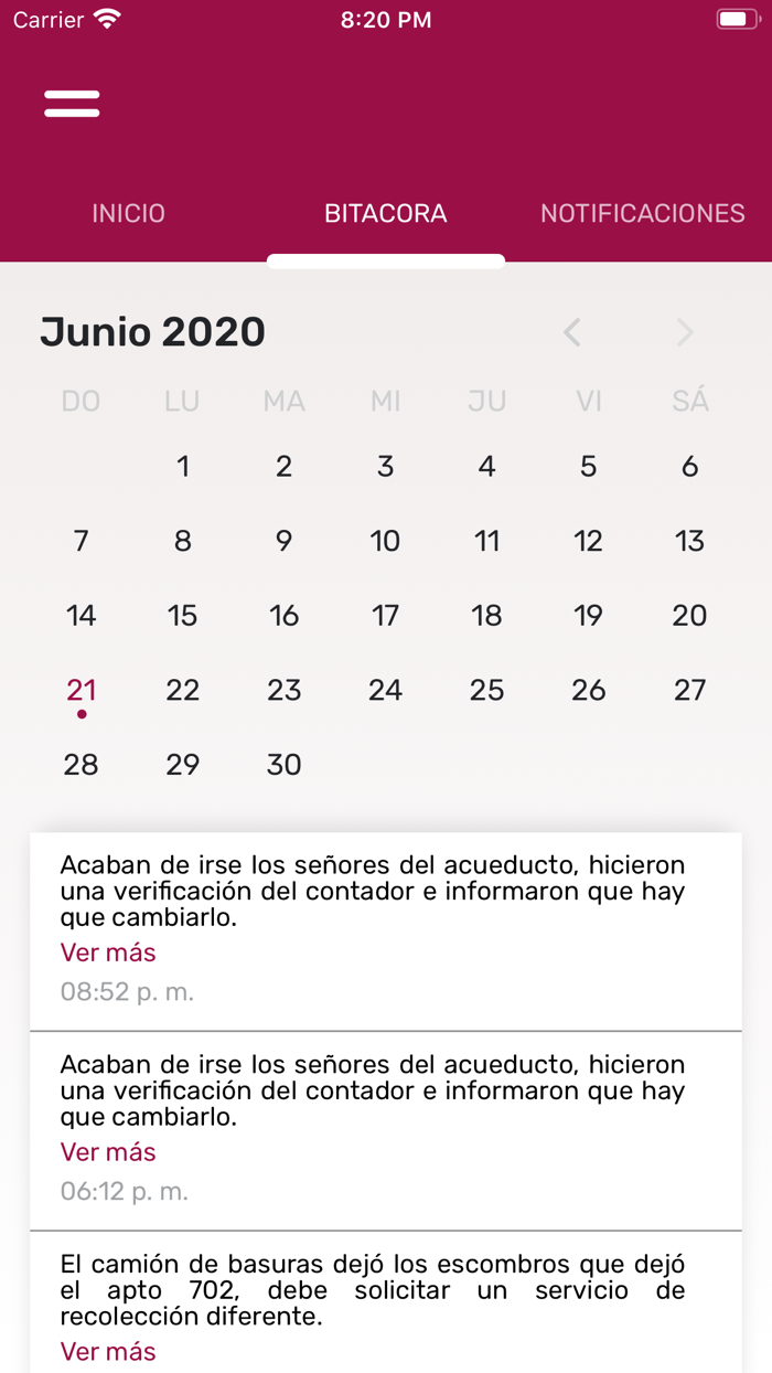 Dimensión Vertical Admin