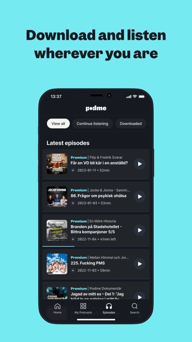 Podme: Premium Podcast Player screenshot 3