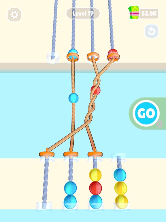 Balls and Ropes Sorting Puzzle screenshot 3