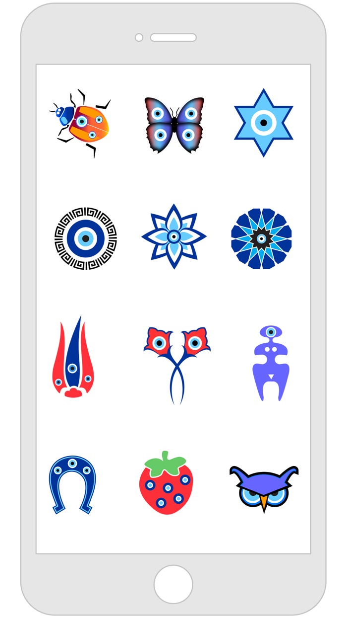Evil Eye Icon Sticker 2
