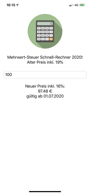 Mehrwertsteuerrechner 2020