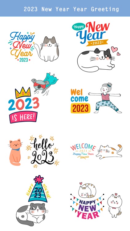 2023 - Happy New Year Stickers