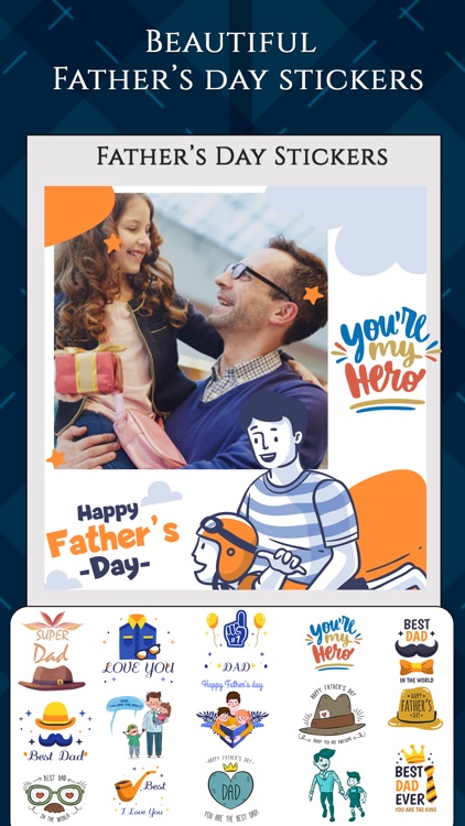 Father's Day Photo Frames card