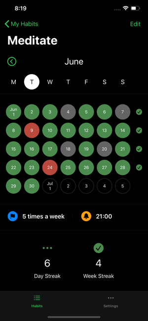 Hapit — Habit Tracker(圖4)-速報App