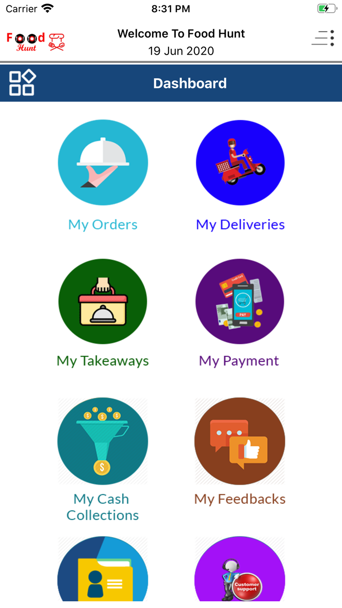 Food Hunt Partner Apps