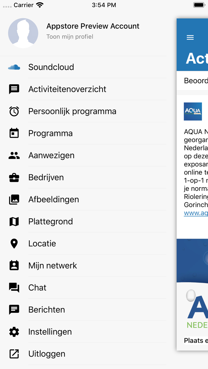 AQUA NEDERLAND DIGITAAL App