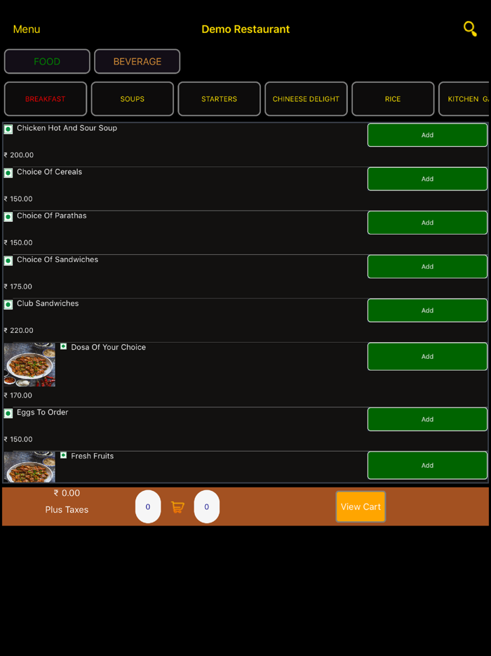 CSAT ContactLess Order App