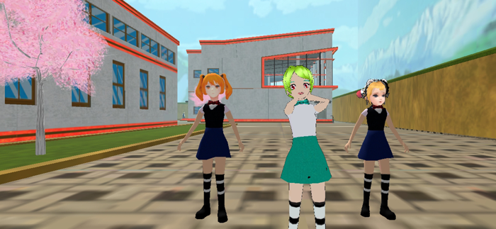Anime High School Girl 3D