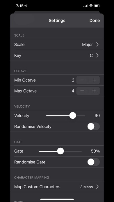Textquencer AUv3 MIDI screenshot 4