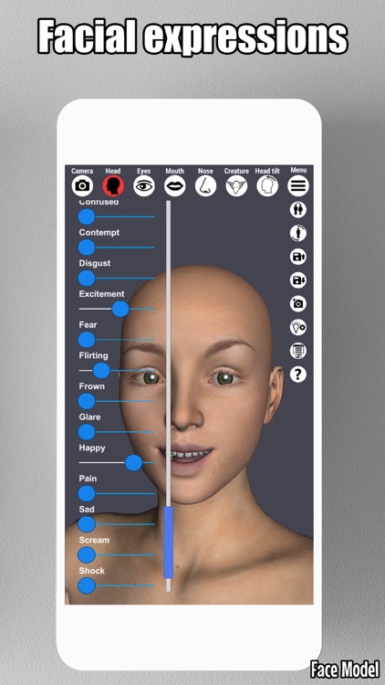 Face Model -posable human head screenshot-4