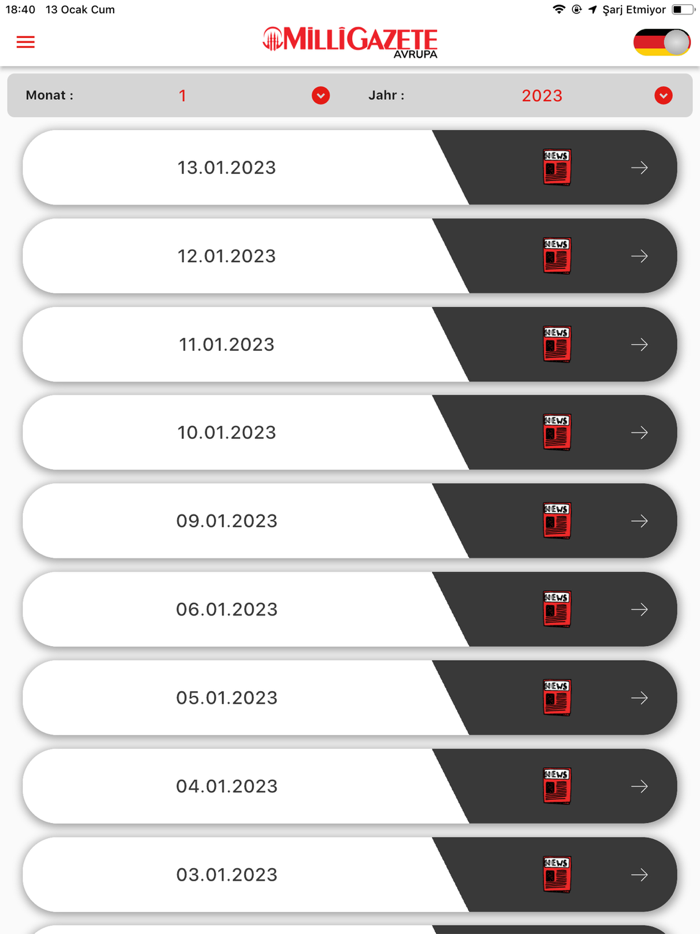 MilliGazete Avrupa Egazete