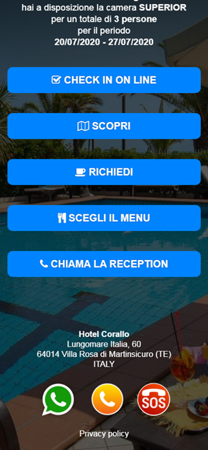 Hotel Corallo VirtualReception(圖2)-速報App