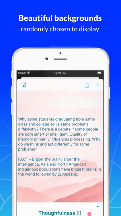 Thought Provoking with Facts