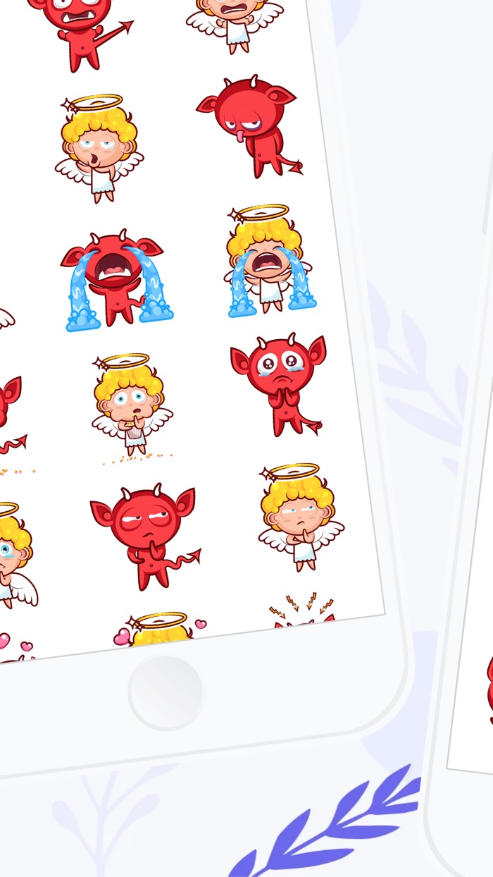 Angel and Devil Stickers