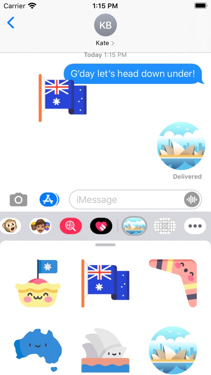 Love Australia Stickers