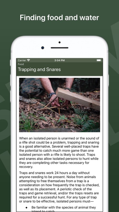 Army Survival Skills iphone images